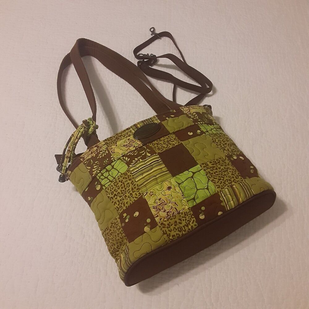 Donna Sharp Quilted Handbag Earthy Tones Perfect for Autumn